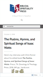 Mobile Screenshot of biblicalspiritualitypress.org